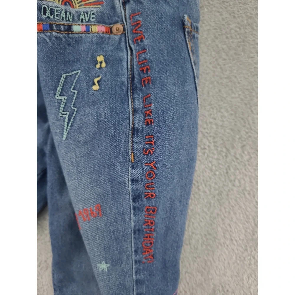 GAP Kids 1969 Grils Jeans Sz‎ 14R  Embroidered Ankle 50th Anniversary